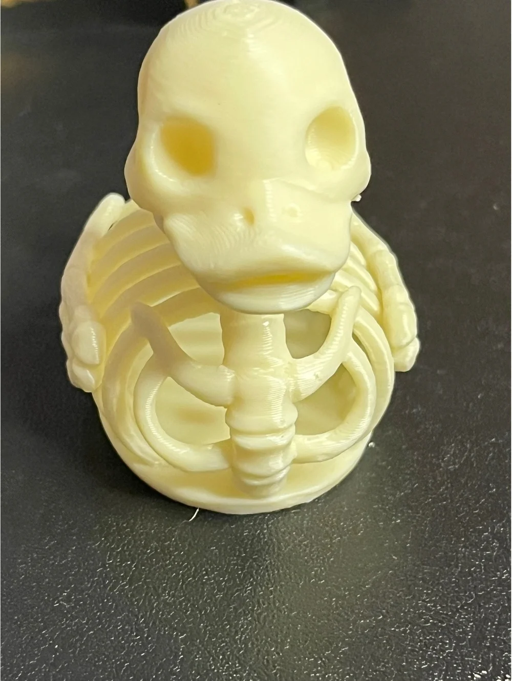 Spooky Cute Skeleton Duck Figurine - Halloween Decor